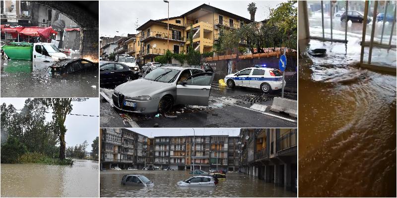 Catania devastated by the water, a man overwhelmed and killed